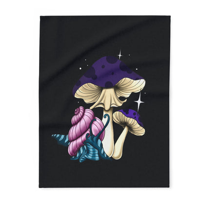 Magical Mushrooms Arctic Fleece Blanket